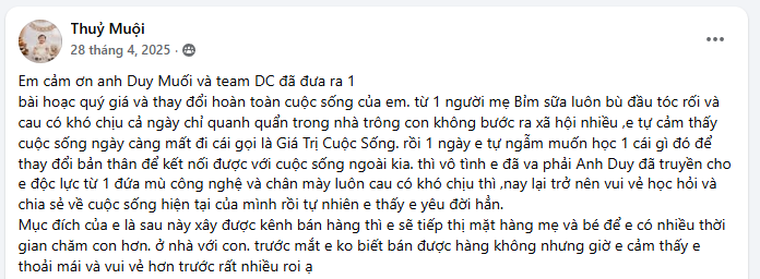 Comment học viên 6